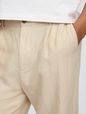 Linen-Cotton '90s Loose Pleated Khakis