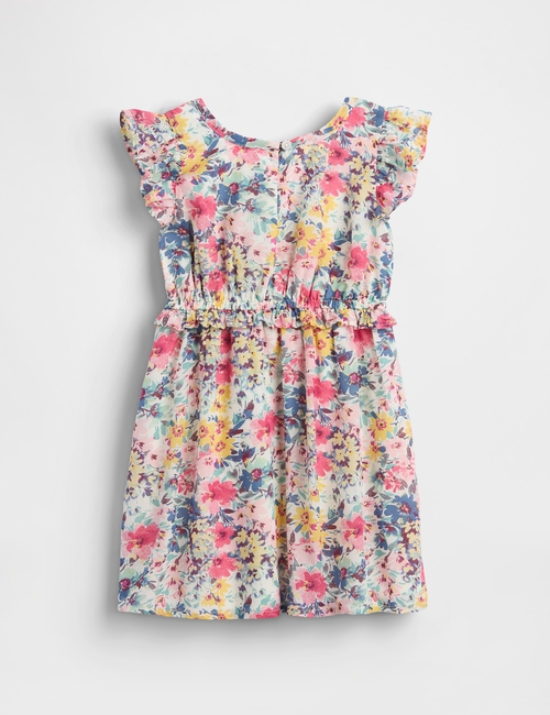 SL KEY FLORAL SMOCK RFL DRESS