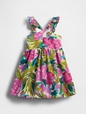 Baby & Toddler Linen-Cotton Flutter V-Neck Dress