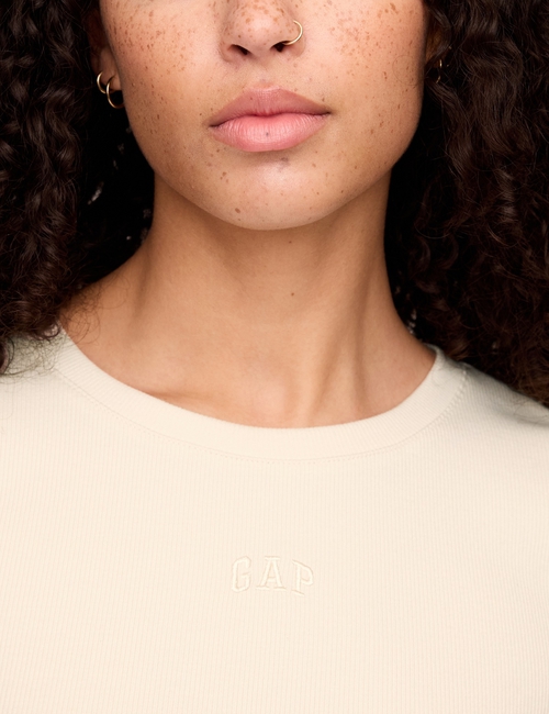 Modern Cropped Logo T-Shirt