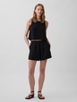 4" Mid Rise Cotton Gauze Easy Shorts