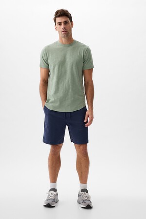 Lived-In Curved-Hem T-Shirt