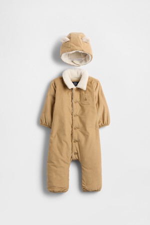 Baby Corduroy & Sherpa One-Piece Outfit Set