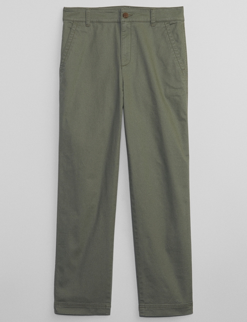 High Rise Girlfriend Khakis with Washwell