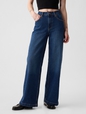 High Rise Stride Wide-Leg Jeans