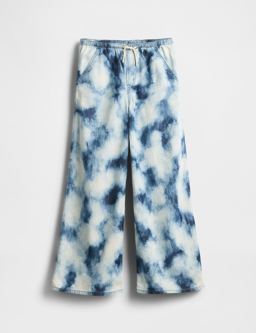 Kids UltraSoft Denim Tie-Dye Easy Baggy Pants