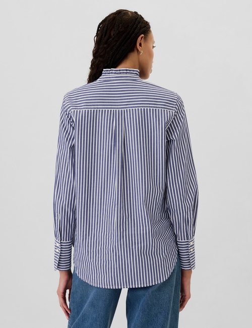 Classic Poplin Ruffle Shirt