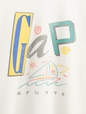 Cropped Gap Logo T-Shirt