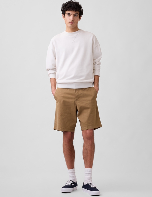 9" Essential Khaki Shorts