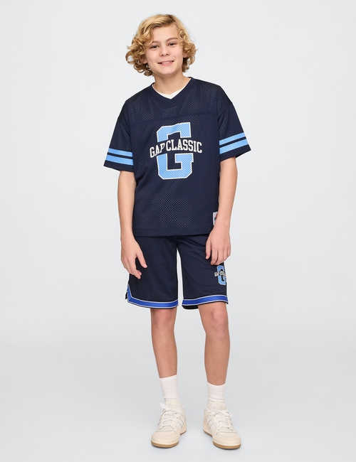 Kids GapFit Tech Mesh Jersey T-Shirt
