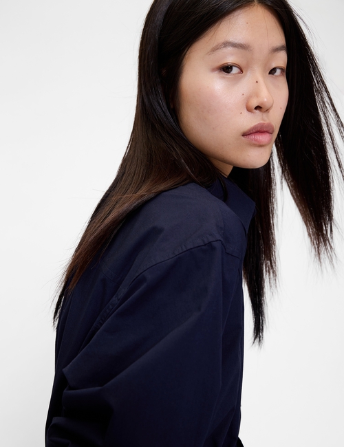 GAP STUDIO MAXI BELTED SHIRTDRESS