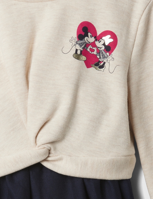 babyGap | Disney Twist-Front Sweatshirt Dress