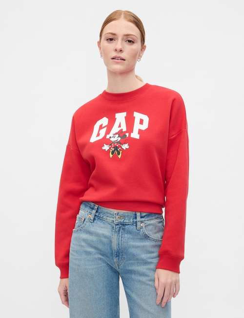 Disney Oversized Minnie Mouse Logo Sweatshirt