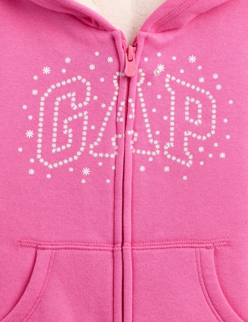 babyGap Logo Sherpa-Lined Hoodie