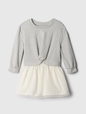 babyGap Twist-Front Sweatshirt Dress