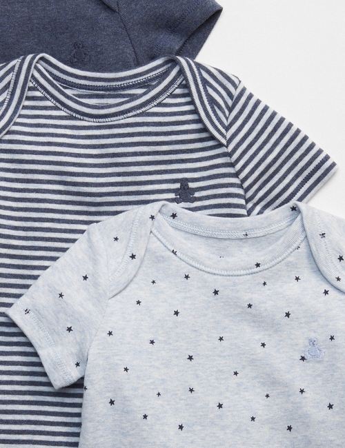 Baby First Favorite Short Sleeve Bodysuit (3-Pack)