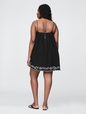 Cotton Gauze Embroidered Swing Dress