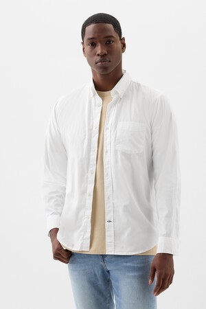 Stretch Poplin Shirt in Standard Fit