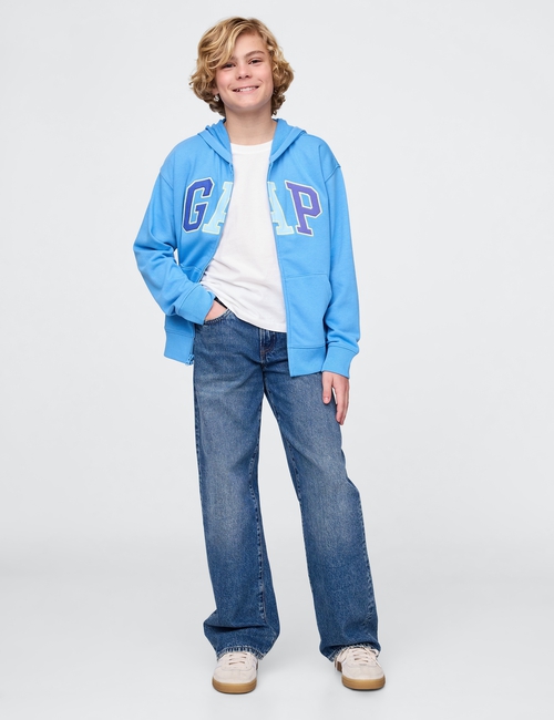 Kids Relaxed Gap Logo Zip Hoodie