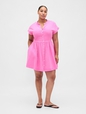 Cotton Gauze Mini Shirtdress