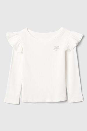 babyGap Ribbed Ruffle Top