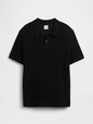 Crochet Sweater Polo Shirt