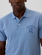 Gap Graphic Stretch Pique Polo Shirt