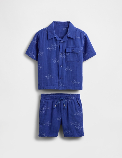Baby & Toddler Crinkle Gauze Cabana Set