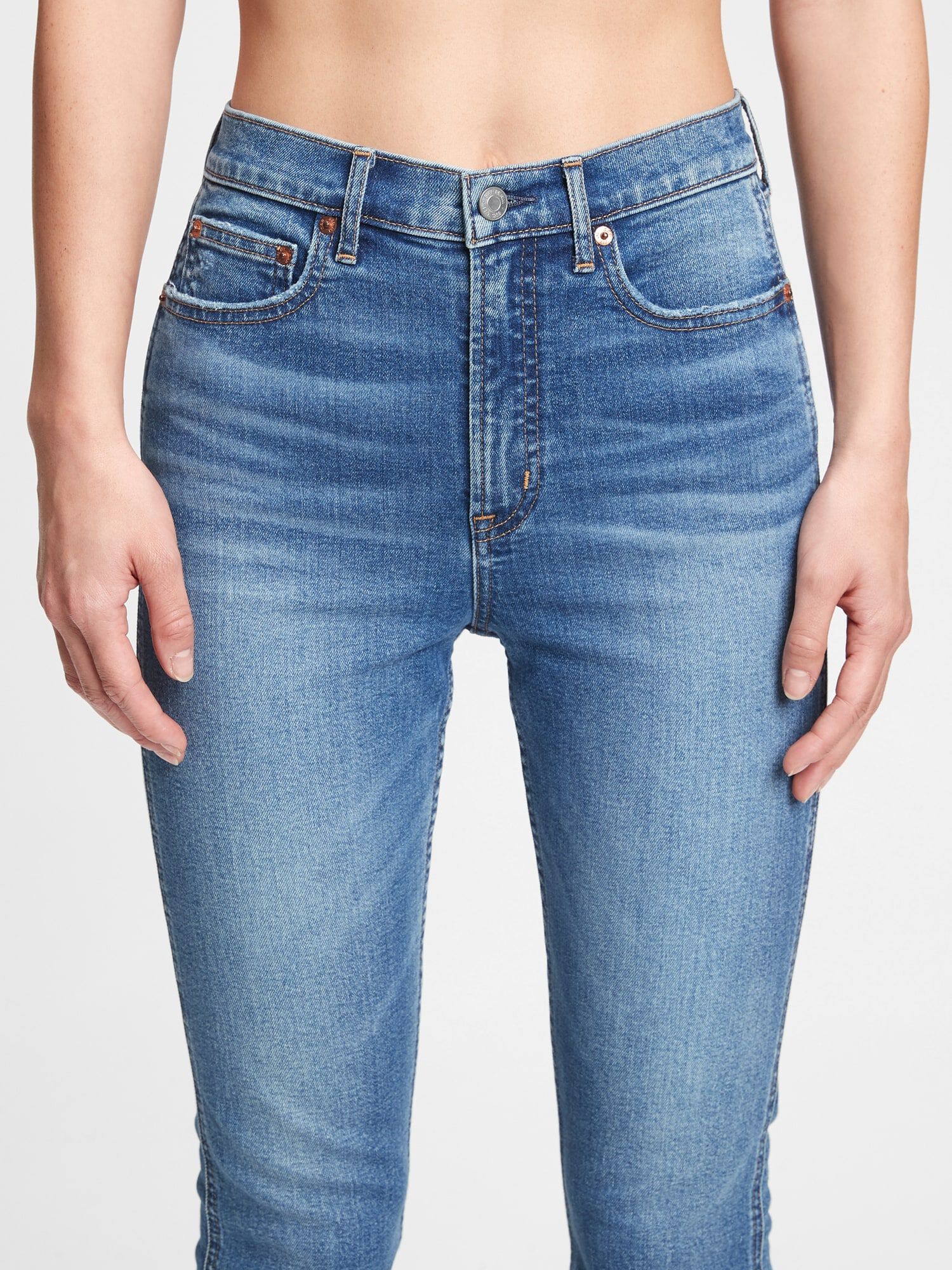 Shop High Rise Vintage Slim Jeans for Women | GAP UAE