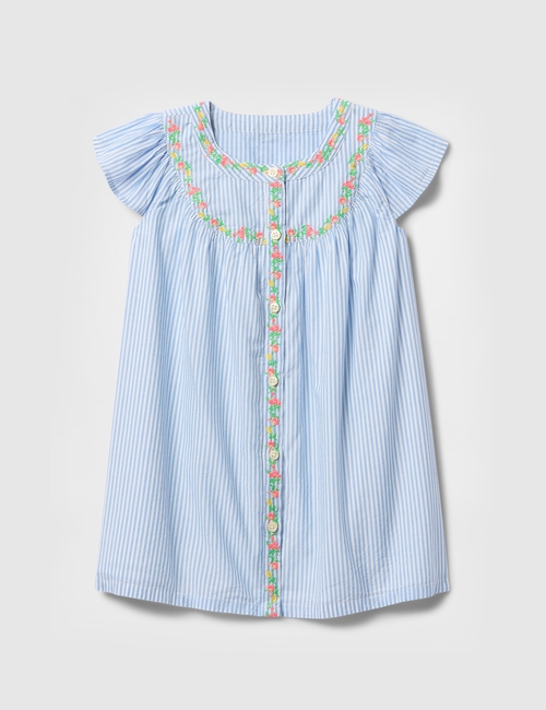 Baby & Toddler Flutter-Sleeve Shirtdress