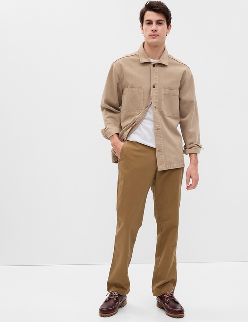 Modern Khakis in Straight Fit with GapFlex