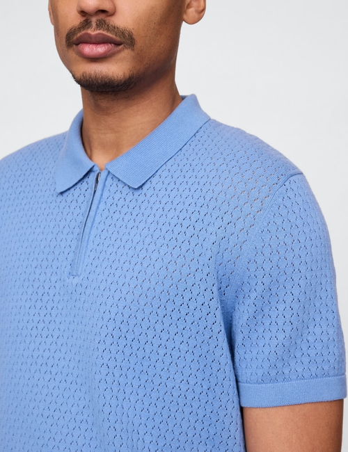 Crochet Polo Shirt