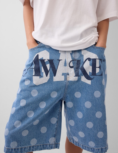 GAP X PROJ A POLKA DOT DENIM SHORT
