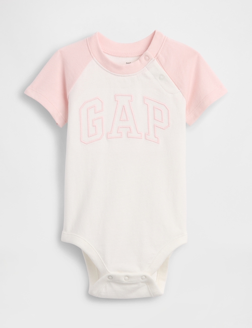 Baby Organic Cotton Gap Logo Raglan Bodysuit