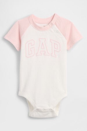 Baby Organic Cotton Gap Logo Raglan Bodysuit
