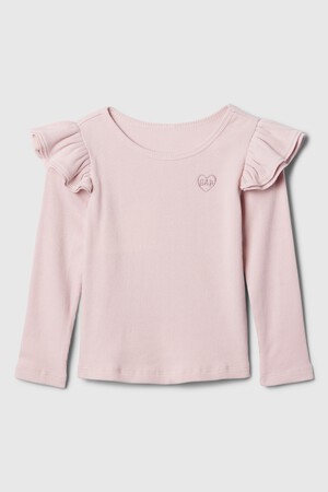 babyGap Ribbed Ruffle Top