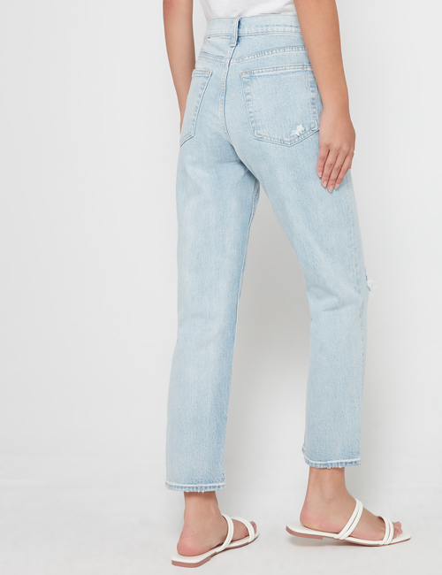 High Rise Cheeky Straight Jeans