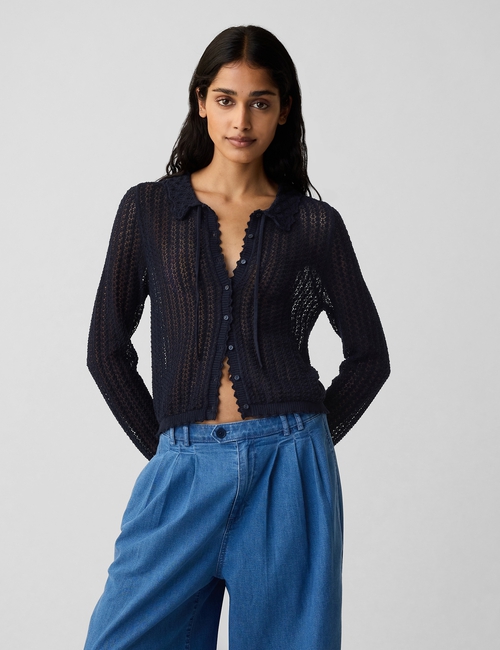 Gap × DÔEN Linen-Blend Cardigan