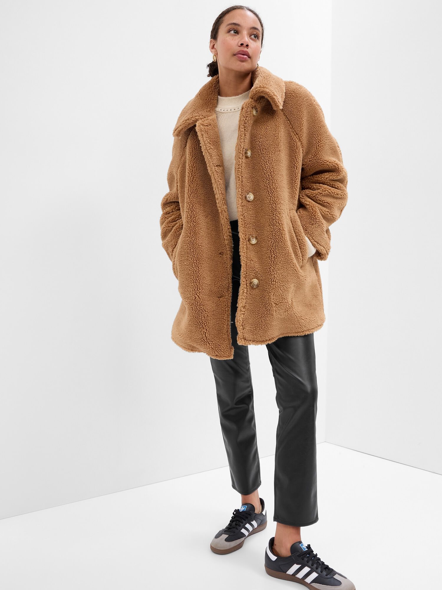 Shop Sherpa Coat for Women GAP UAE