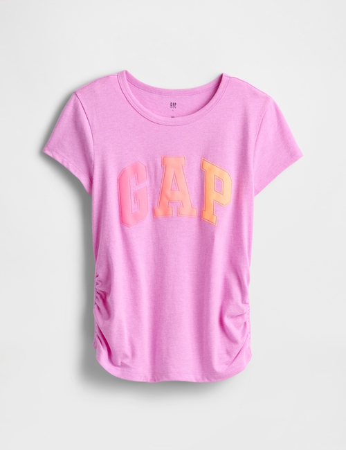 Kids Ruched Gap Logo T-Shirt