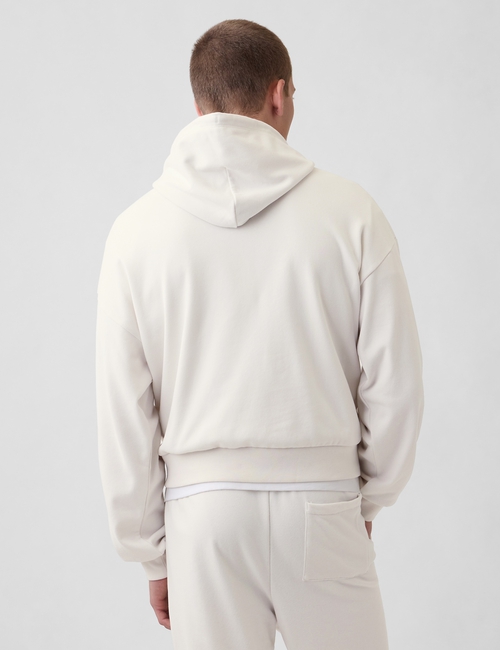 VintageSoft Terry Oversized Gap Logo Crop Hoodie