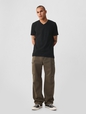 Cotton Jersey V-Neck T-Shirt