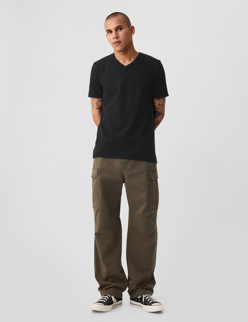 Cotton Jersey V-Neck T-Shirt