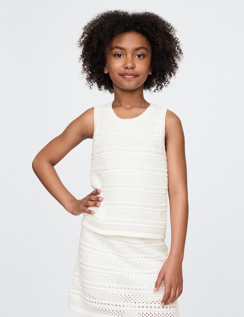 Kids Crochet Shell Tank Top