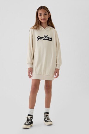 Kids Vintage Soft Logo Hoodie Dress