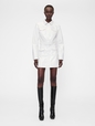 GAP STUDIO PATENT BUTTON FRONT MINI SKIRT
