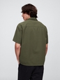 Seersucker Shirt in Boxy Fit
