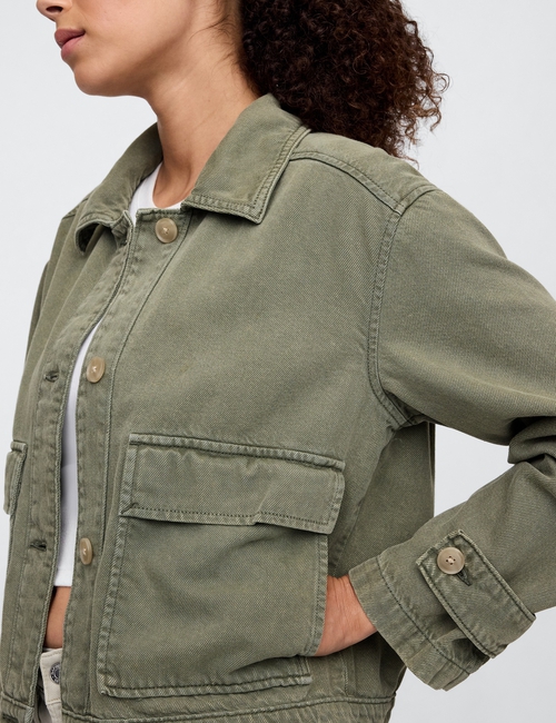 SuperSoft Denim Utility Jacket