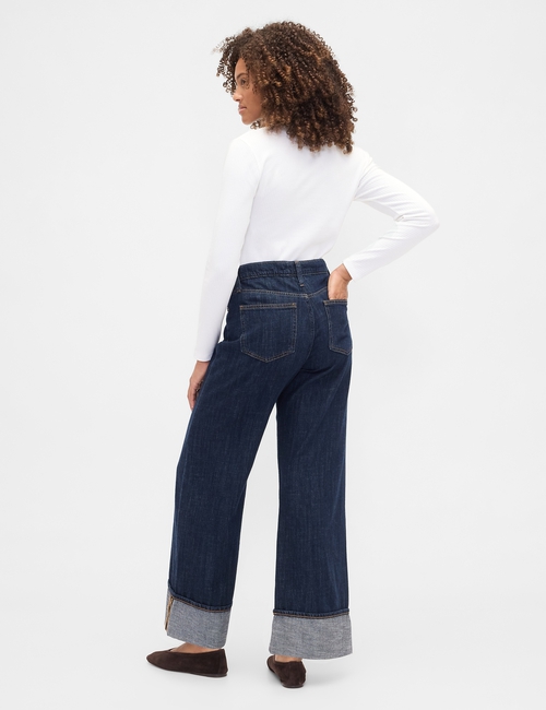 V-HR WIDE LEG CUFF DARK GISELE