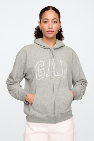 Relaxed Gap Logo Zip Hoodie